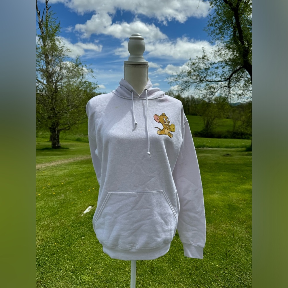 Tom & Jerry sweatshirt. Stained but great potential for a cute diy tyedye